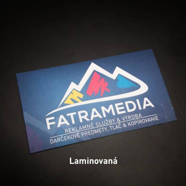 Tlač vizitiek s laminovaním | FatraMedia Ružomberok